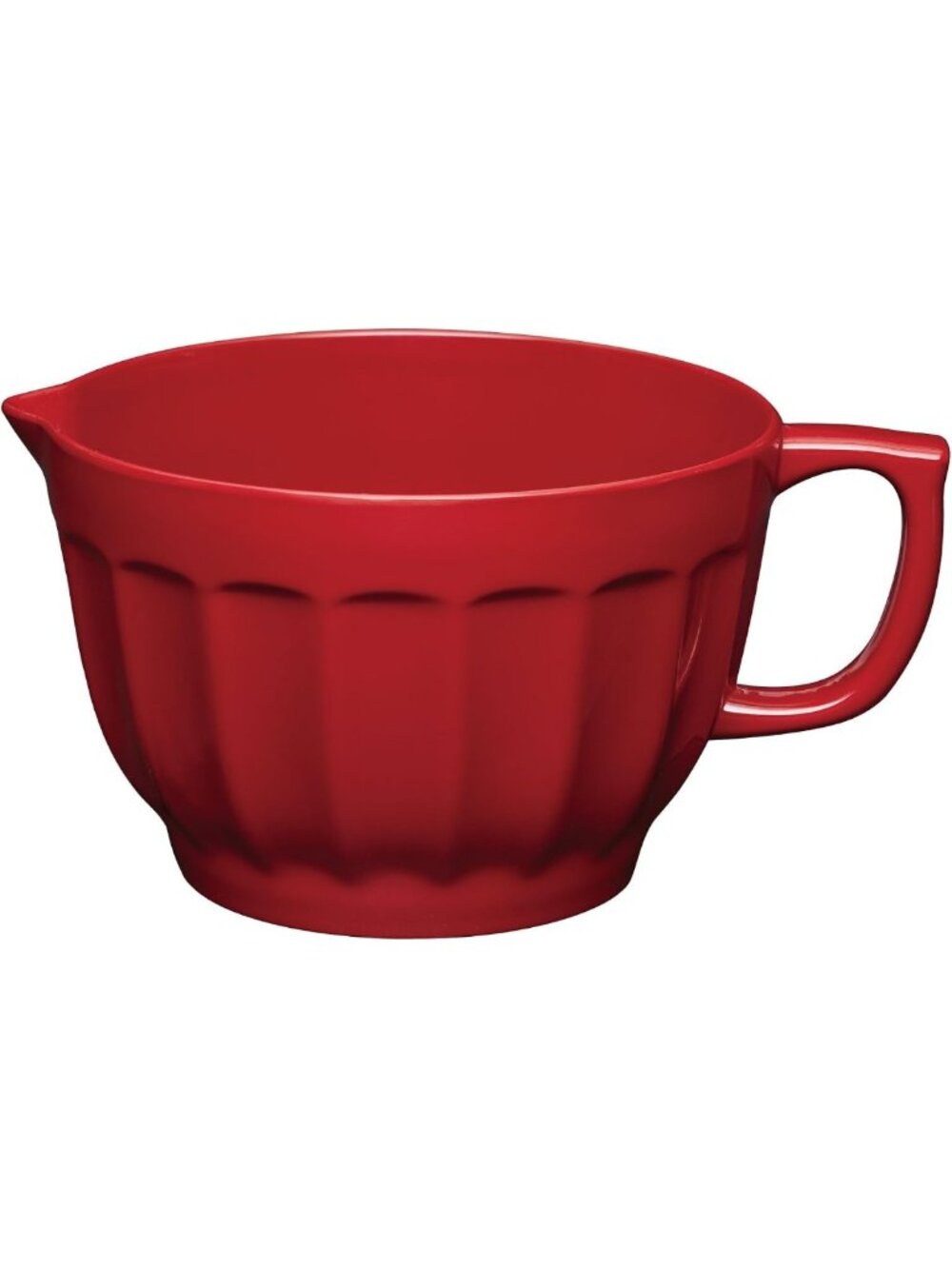 4.3 Quart Melamine Mixing Bowl with Pour Spout & Non-Slip Base - Ideal for